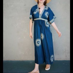 Natalie Martin Lara Dress in Indigo Size S